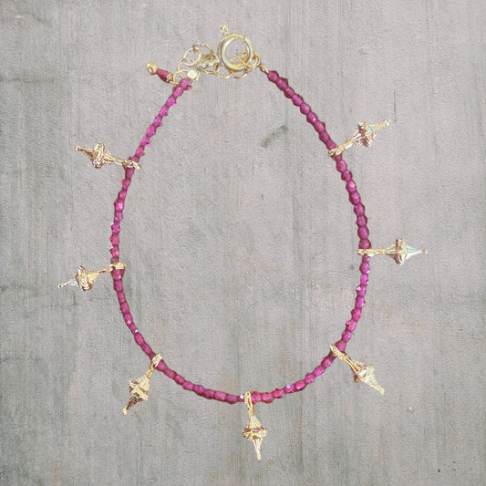 Bracelet Mysore - Spinelle Rose