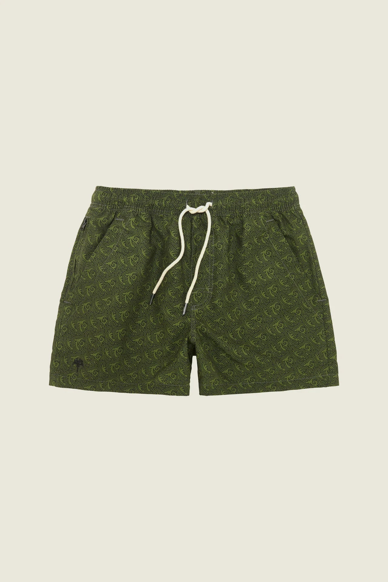 OAS Green Squiggle Swim Shorts