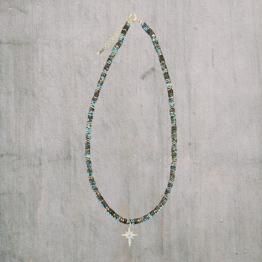 Collier Bondi - Turquoise africaine