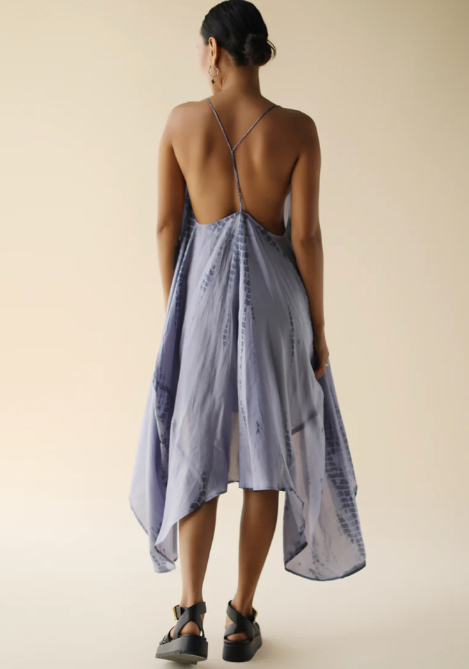 ZEN DRESS - BLEU TIE DIE