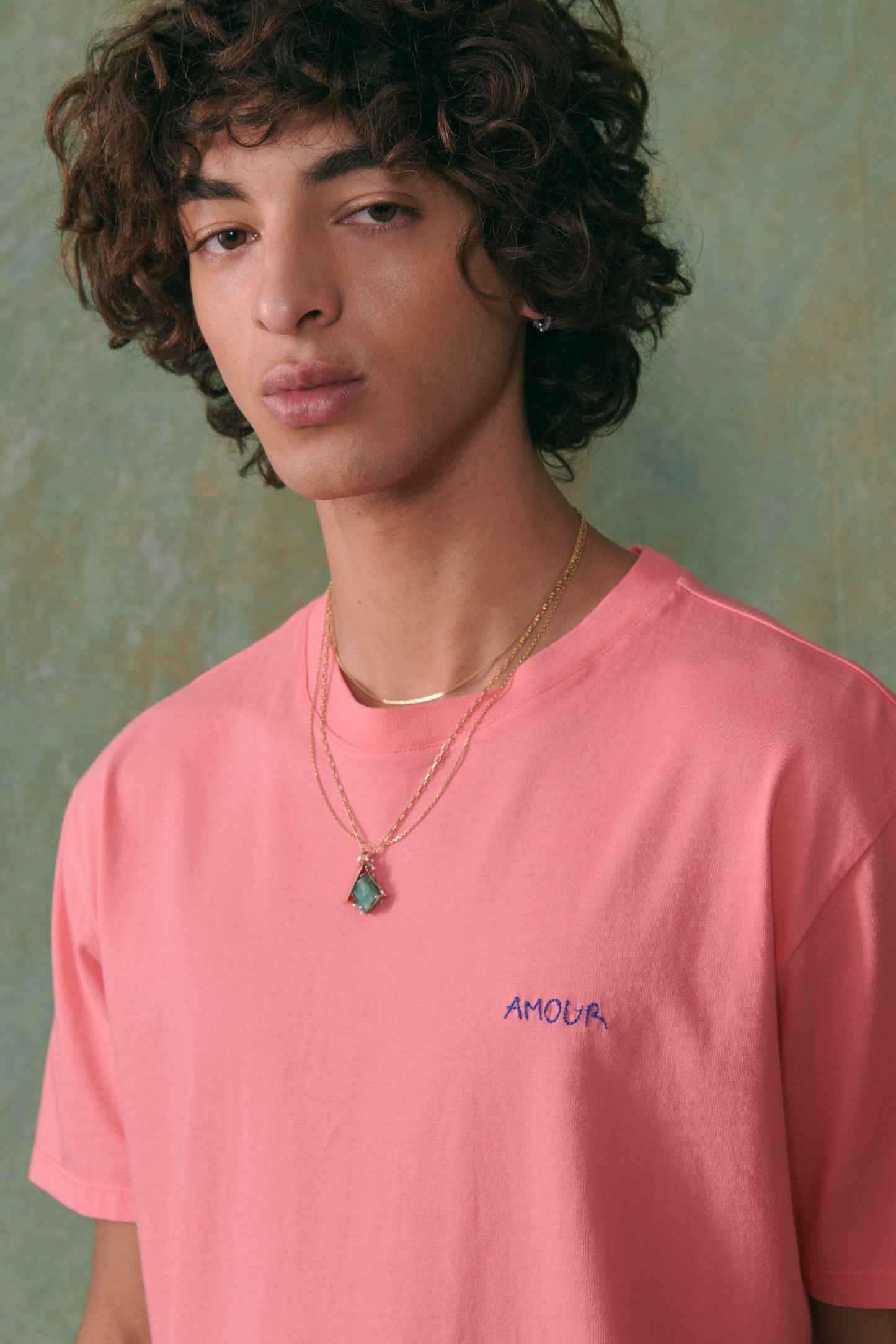 Tee-shirt POPINCOURT "AMOUR" Coral