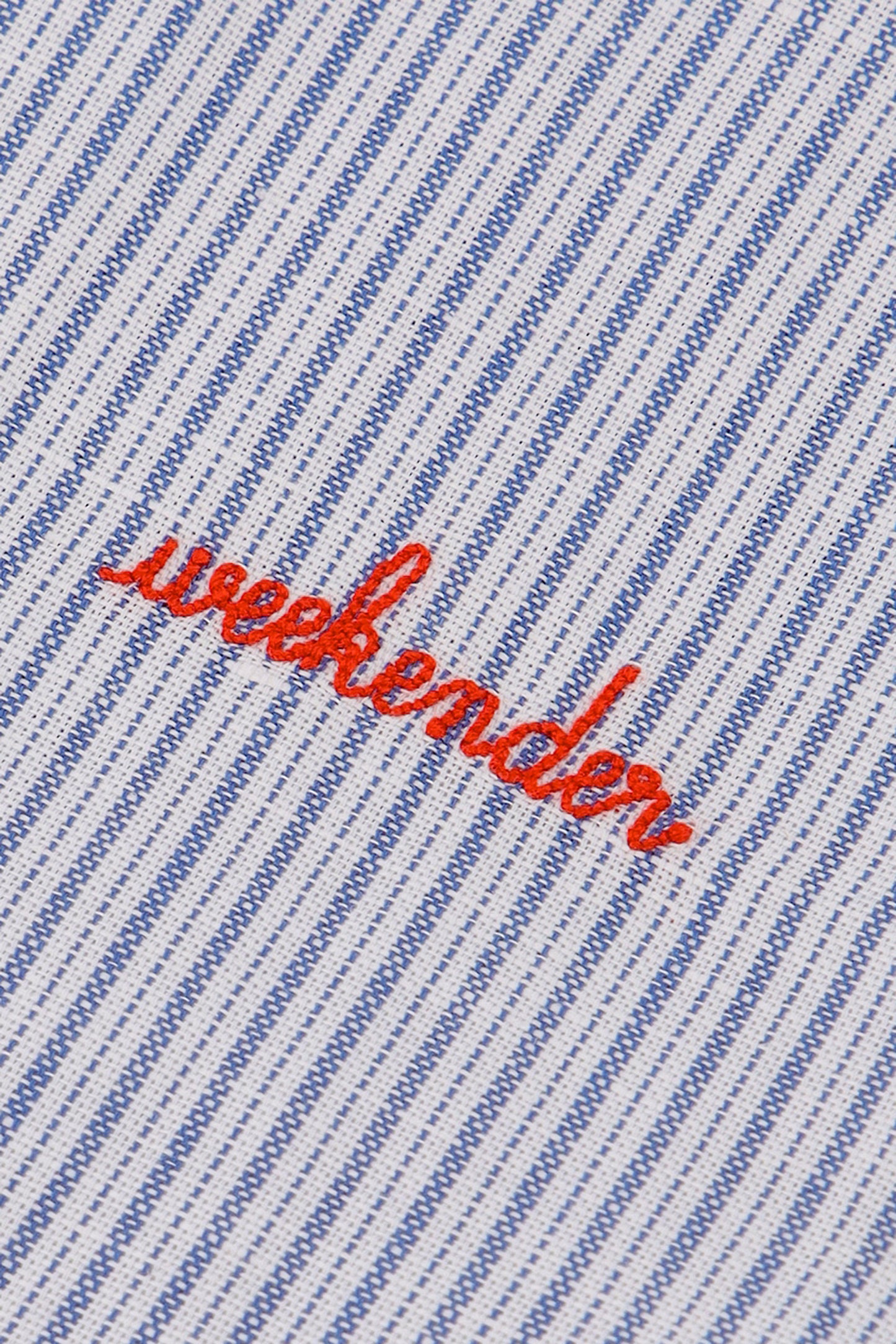 Chemise RENNES "WEEKENDER" linen stripes blue