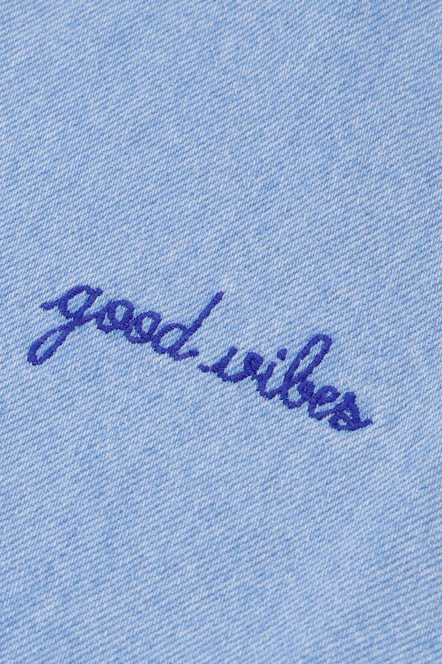 Jacket SEBASTO Maison LABICHE "GOOD VIBES" Denim bleached