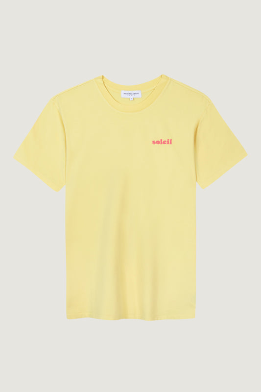 Tee-shirt POPINCOURT "SOLEIL CHUNKY" Sun yellow