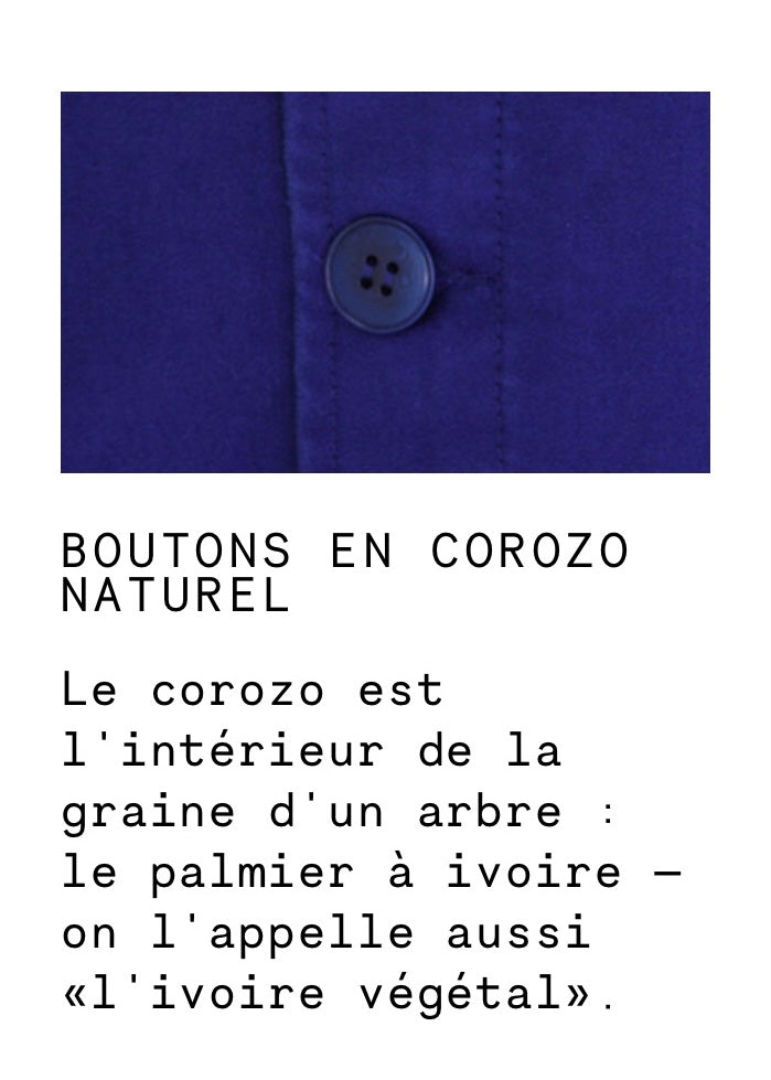 Veste de travail col.Bleu