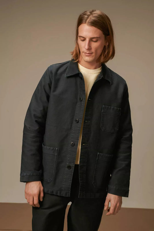 Veste de travail col.Noir Stone Washed